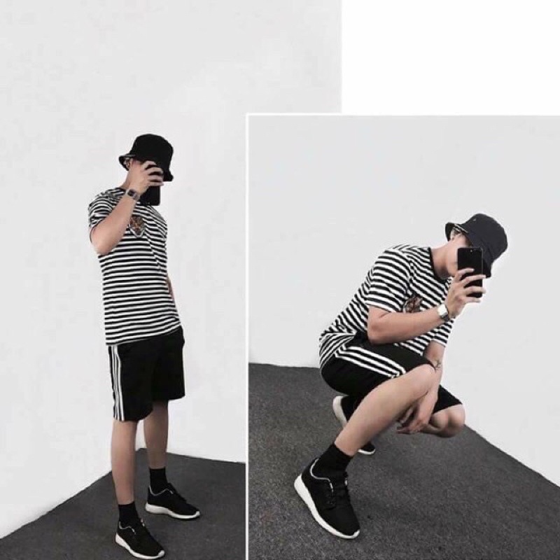 Quần đùi nam nữ 3 sọc dáng unisex, hàng loại 1 chất dày mịn, quần short thể thao mùa hè năng động.