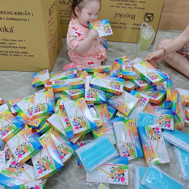 Khẩu trang trẻ em hộp 10 cái