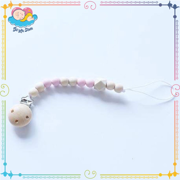 Dây treo ti giả làm bằng gỗ sồi và silicone
