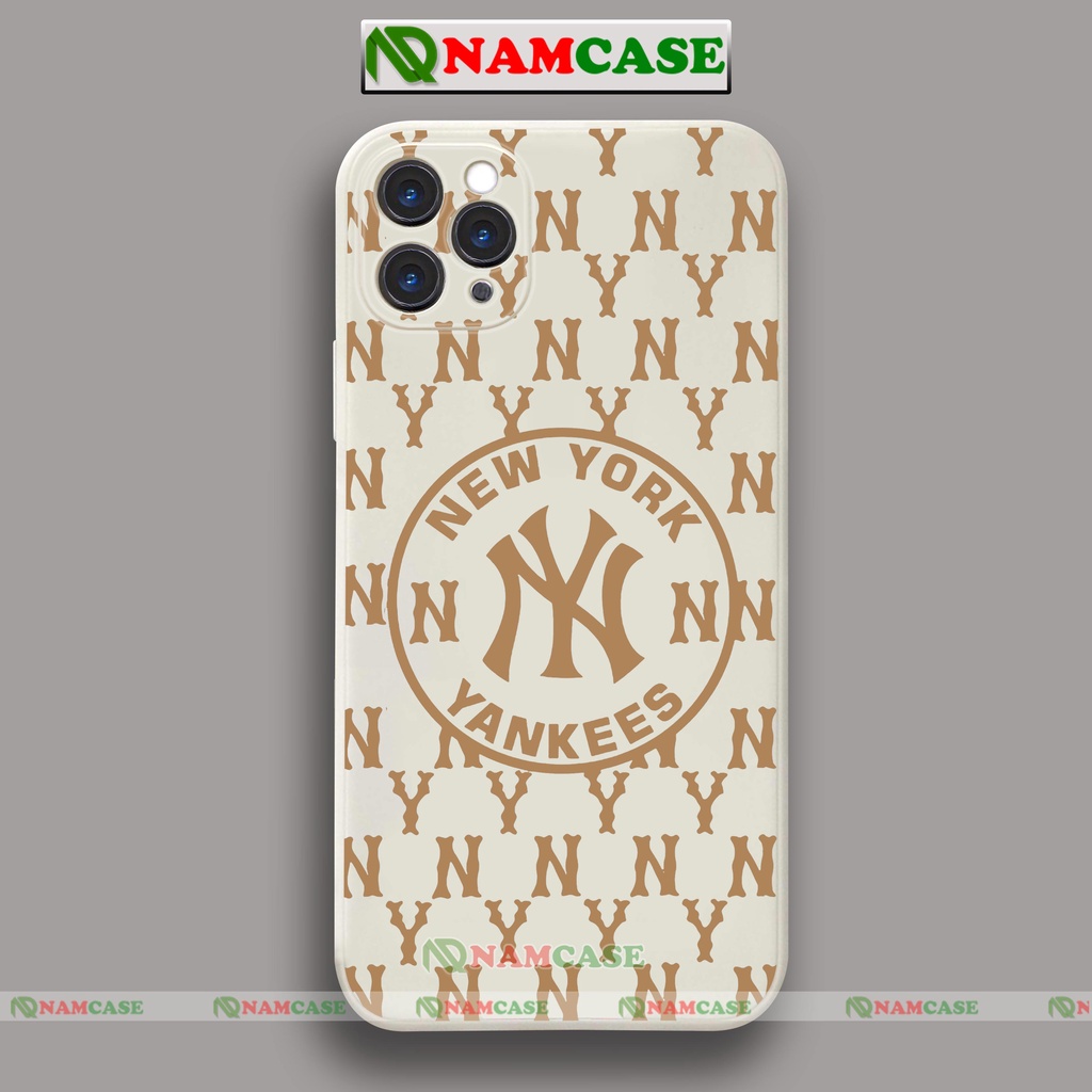 Ốp lưng điện thoại iPhone MLB cạnh viền vuông silicon dẻo bảo vệ camera ip 6/6s/7/8/X/XS/XR/11/12/13/14 Pro Plus Max