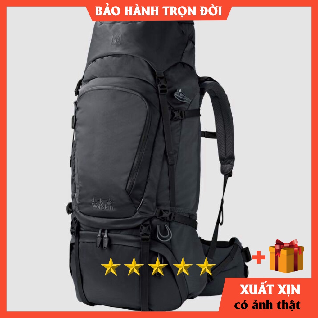 Balo phượt Jack Wolfskin Denali 65 Men hàng xịn cao cấp [BẢO HÀNH TRỌN ĐỜI] - balo dùng đi du lịch, trekking, hikking