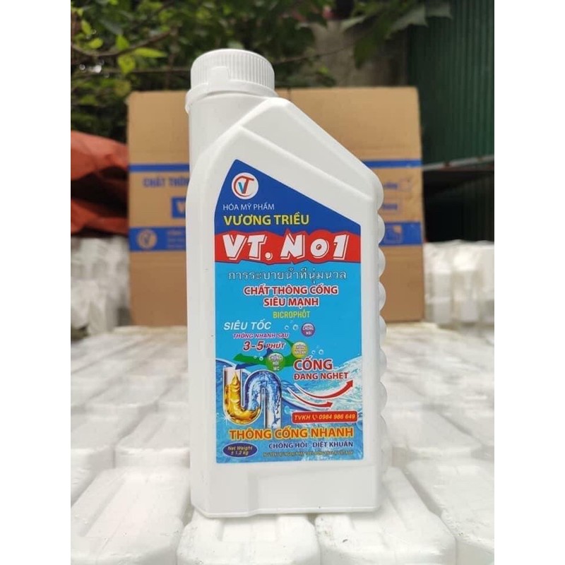 Nước thông cầu, cống siêu tốc, siêu mạnh Vương Triều VT no1