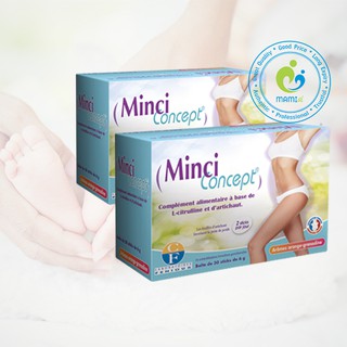 Thức uống giảm cân (30 gói) giảm mỡ bụng eo đùi hiệu quả cho phụ nữ Minci Concept, Pháp