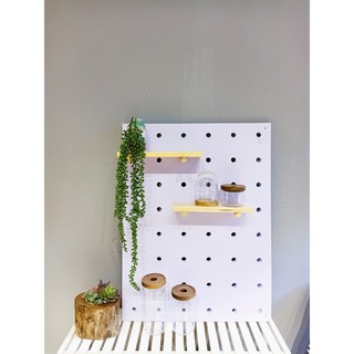 PEGBOARD 60*80cm - BẢNG CHỐT GỖ TREO TƯỜNG BAO ĐẸP