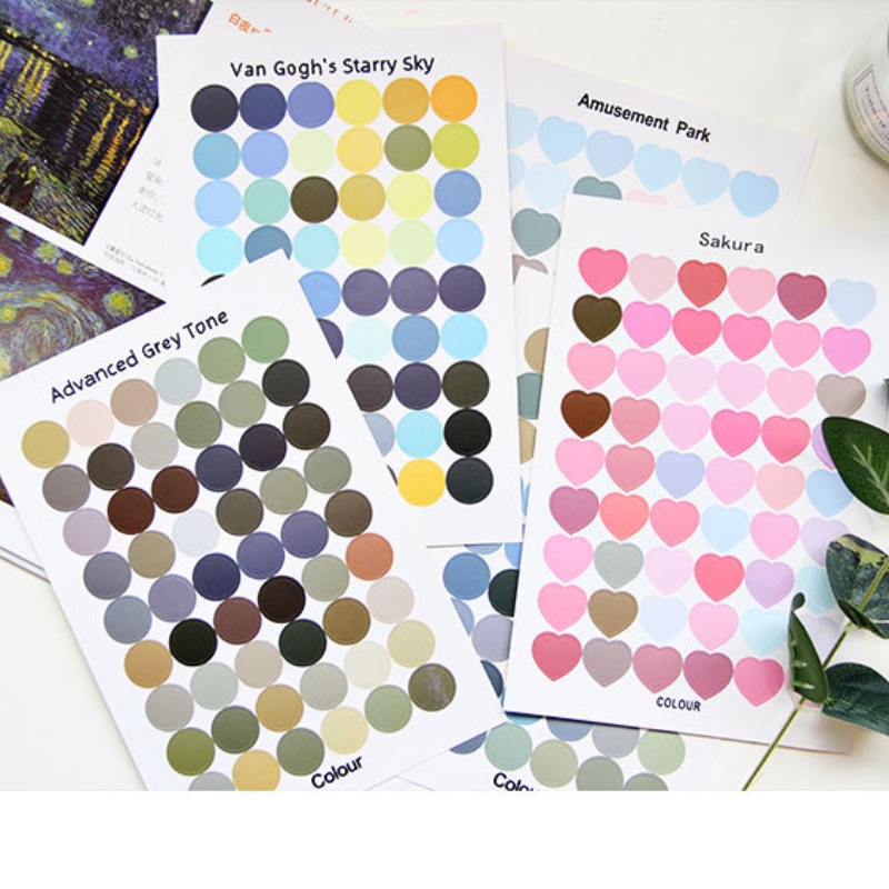 Miếng dán Ruixiang nhiều màu sắc dễ thương dùng trang trí sổ tay/nhật ký diy