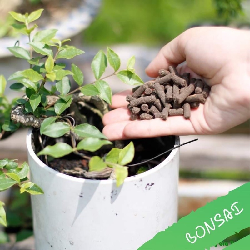 PHÂN TRÙN QUẾ VIÊN NÉN TAN CHẬM SFARM GÓI 1kg, Phân Bón hữu cơ chuyên lan và cây kiểng