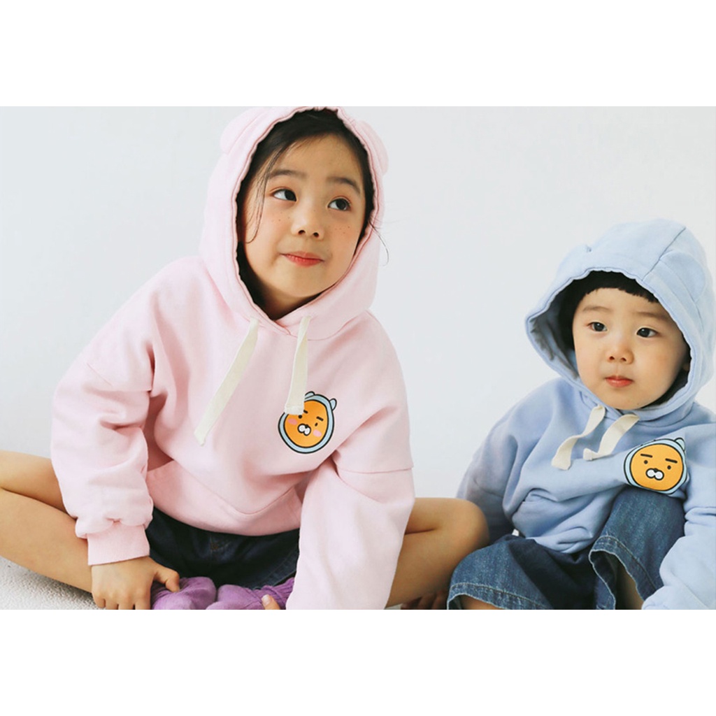 Áo Hoodie Cho Bé Gái Kakao Friends Baby Ryan Màu Hồng dễ thương siêu cute HTRP00