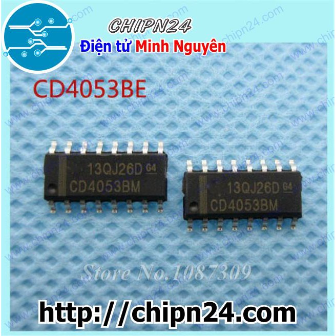 [3 CON] IC CD4053 SOP-16 (SMD Dán) (CD4053BM 4053)