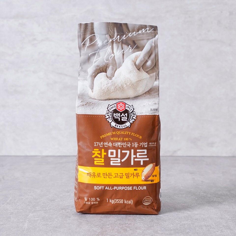 BEKSUL) Bột Mì Dẻo - 백설) 찰 밀가루 1KG