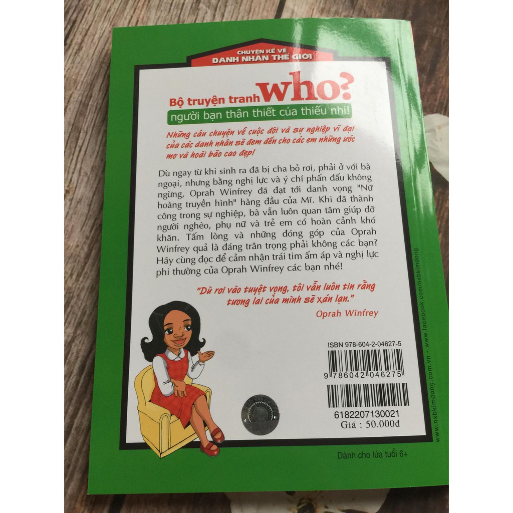 Sách: Chuyện Kể Về Danh Nhân Thế Giới - Oprah Winfrey