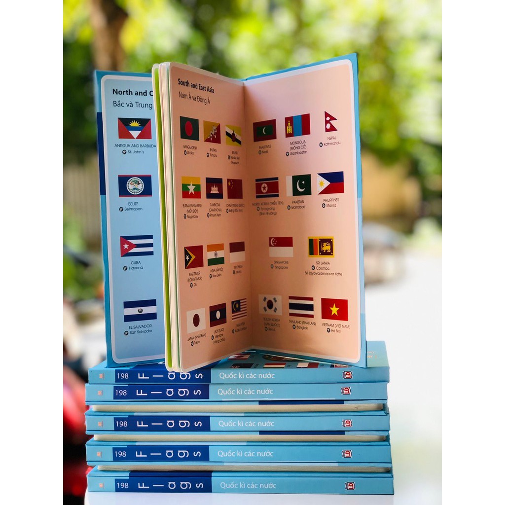 Sách Country Flags Of The World Á Châu Books Quốc kỳ các nước