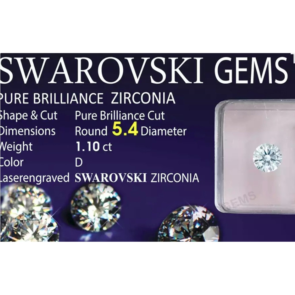 Kim Cương Nhân Tạo 5.4LY - Swarovski Gems