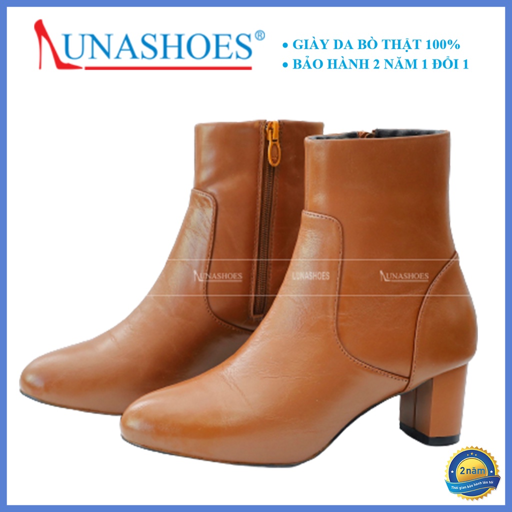 Boot nữ Luna 806 da bò 100% ảnh thật bảo hành 24 tháng đi êm chân dễ phối đồ thời trang hàng hiệu