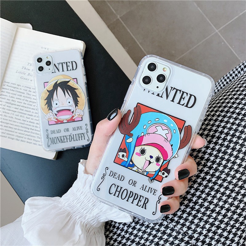 Ốp điện thoại mềm in hình Luffy/Choba One Piece cho Iphone 11 pro max x xr xs max 6s 7 8 plus 7plus/8P se2