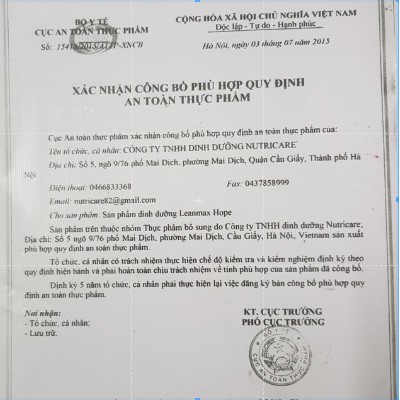 Sữa Lean Max Hope 400- 900g