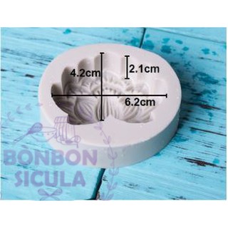 Khuôn silicone 3d hoa sen