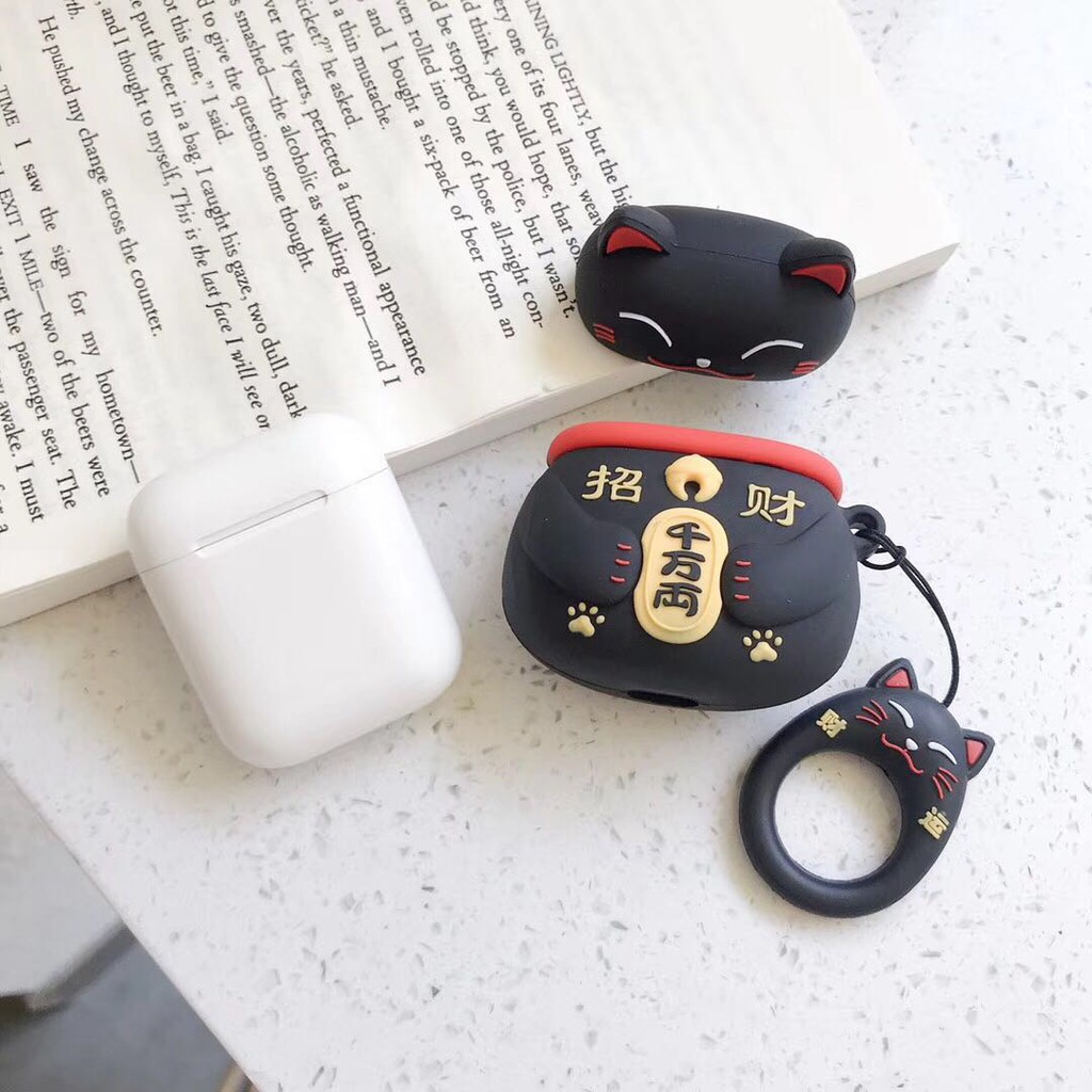 Dễ Thương Vỏ Bảo Vệ Hộp Đựng Tai Nghe Airpods Bằng Silicon Hình Mèo Đáng Yêu Ốp | BigBuy360 - bigbuy360.vn