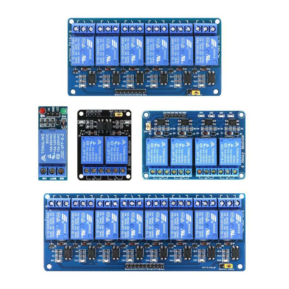 Mô Đun Rơ Le Cầu Chì 240V 2A 5V 1 / 2 / 4 / 6 / 8 Kênh Chuyên Dụng