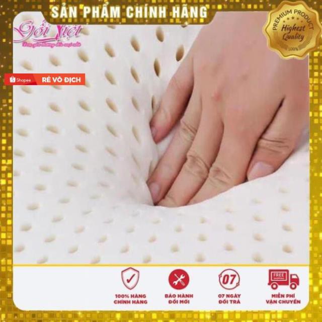 Hàng Công Ty  Ruột Gối cao su Oval size 60 x40cm cao cấp, chống đau mỏi vai gáy, Gối Việt bảo hành 5 năm