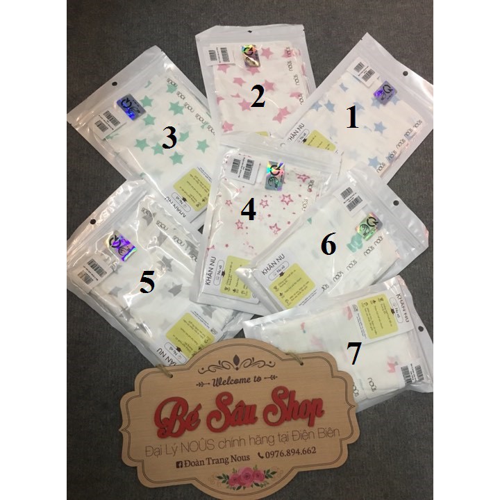 Set 5 Khăn Sữa Nous mẫu 2019