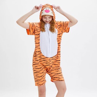 Bộ ngủ cộc tay hình hổ vằn chất cotton
