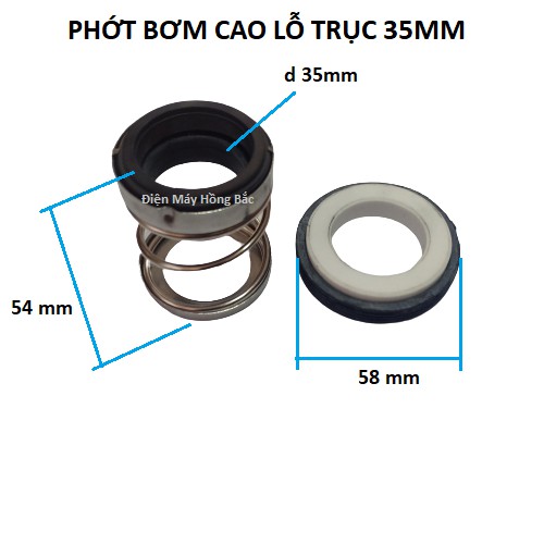 Phớt bơm nước lò xo cao trục 35mm