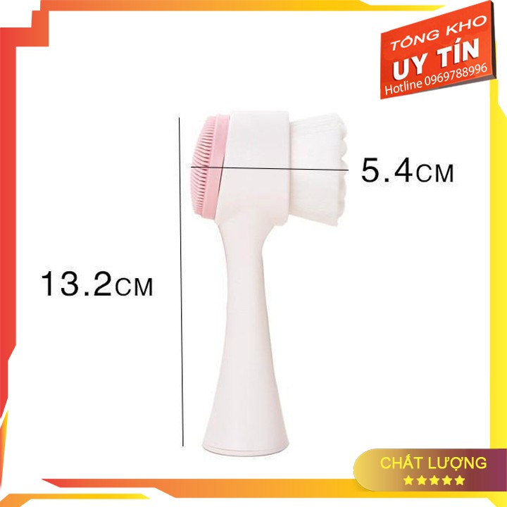 [Mã NHAM6 giảm 30k]–CỌ RỬA MẶT 2 ĐẦU BẰNG SILICON, CỌ MASSAGE CẦM TAY LÀM SẠCH MẶT CHUYÊN DỤNG