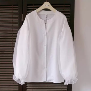 [HÀNG ORDER] Áo sơ mi trắng tay bồng