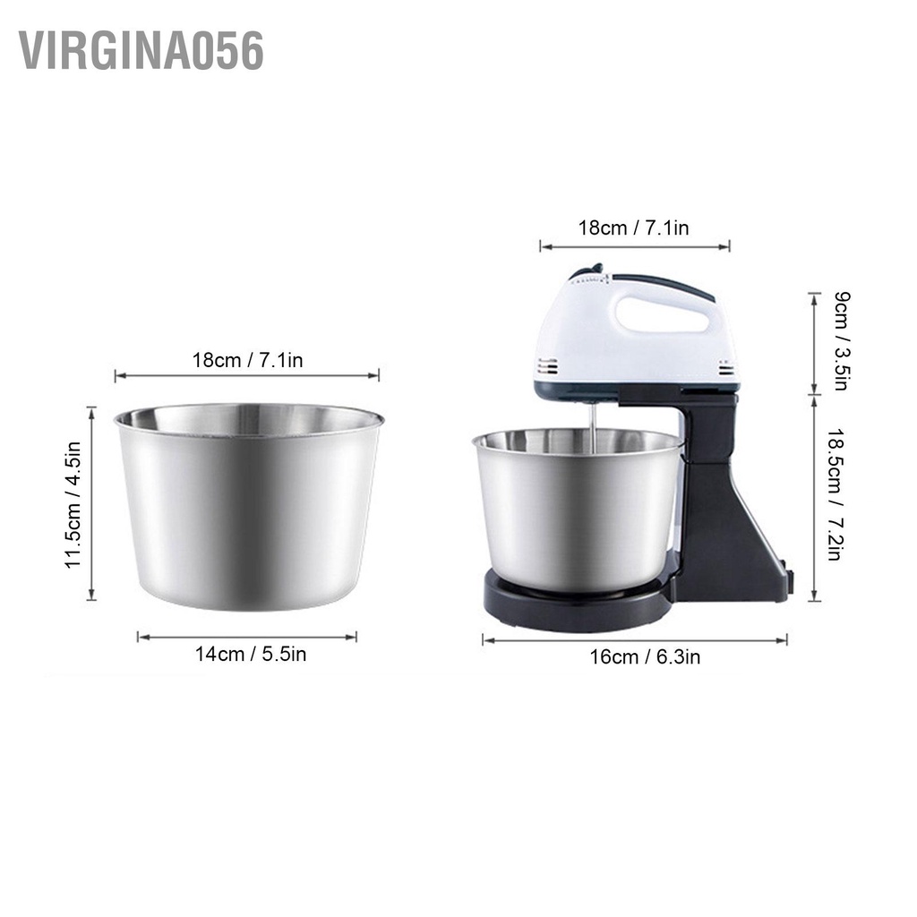 Có thể bán buôn Máy trộn tự động gia đình Tự tiết kiệm thời gian 350W điện có tay cầm để đánh trứng và khuấy Virgina056 Hàng giao ngay