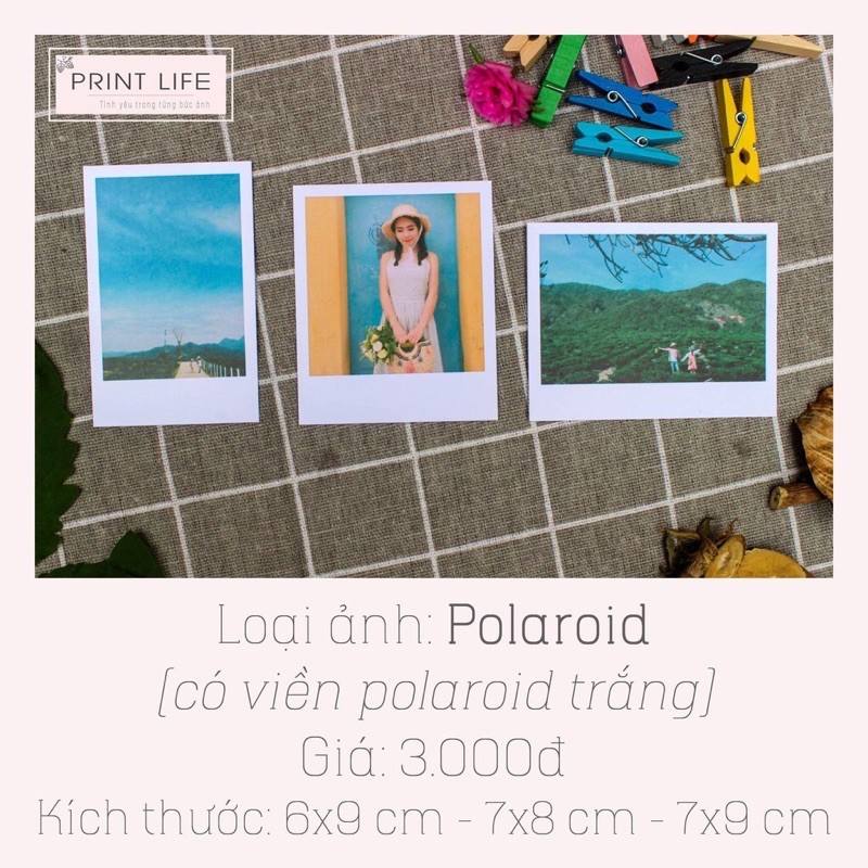 In 50 ảnh polaroid viền trắng chất lượng cao gocnha