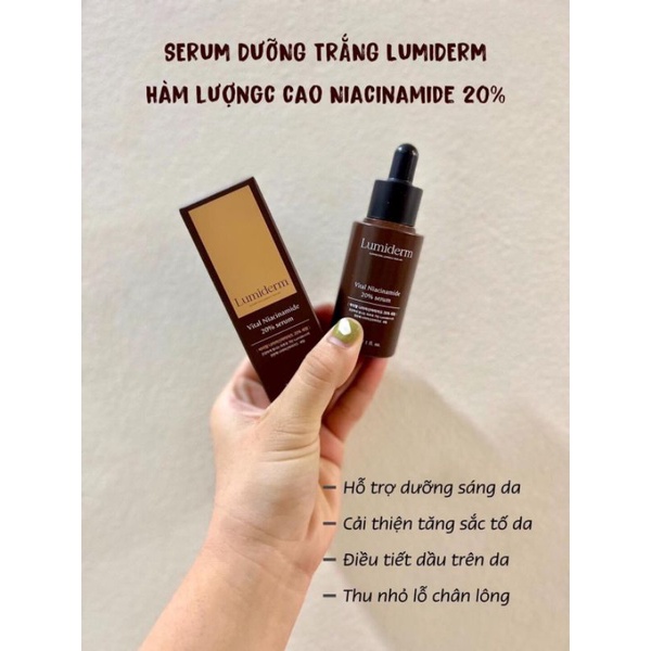 [Chính Hãng]Serum Dưỡng Trắng Niacinamide 20% Lumiderm