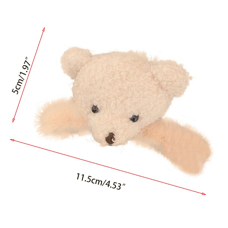 Kẹp Tóc Đuôi Ngựa Cỡ Lớn Chống Trượt Bằng Vải Lông