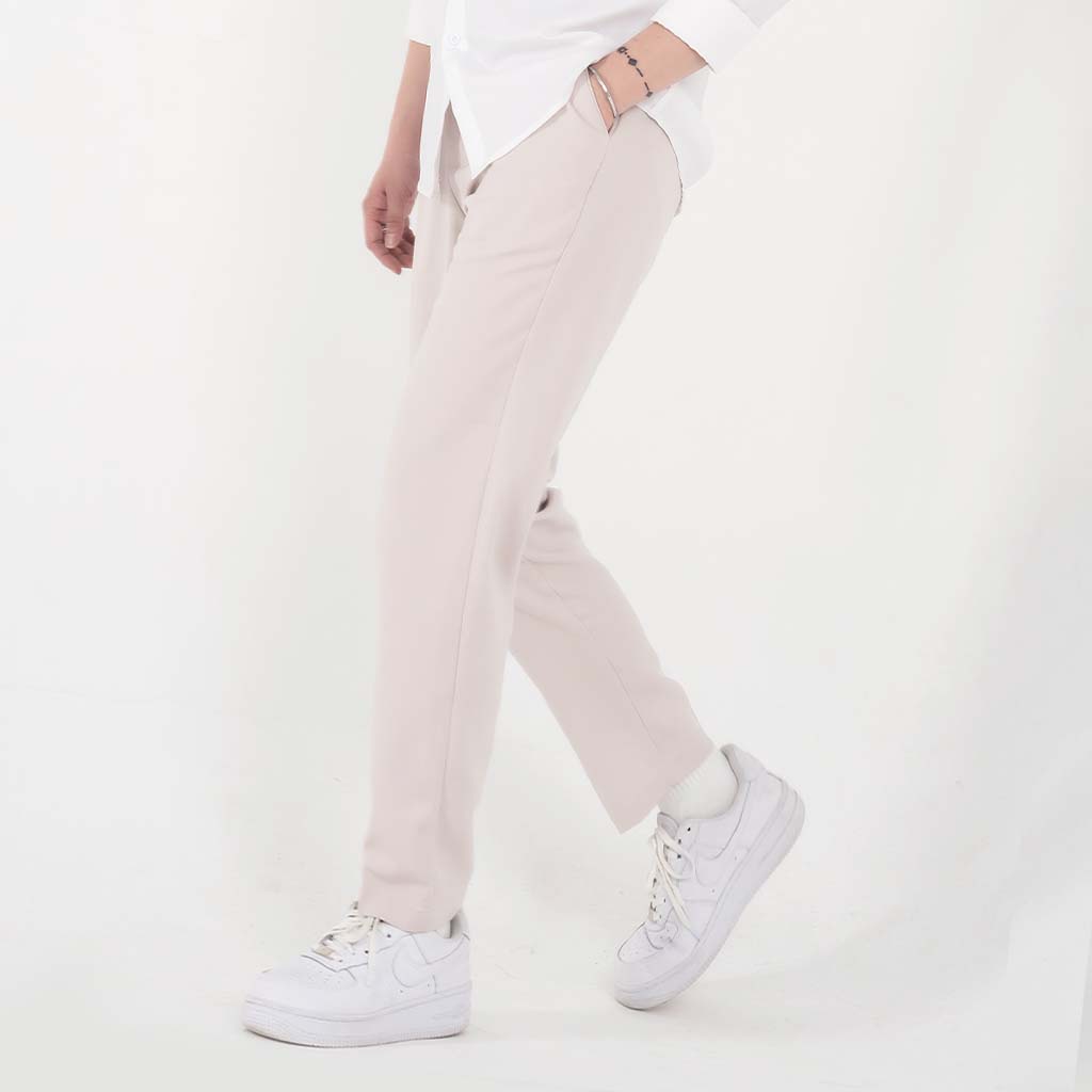 Quần tây âu cạp cao bigsize màu be MALTRIK chất liệu tuyết mưa cao cấp không nhăn mềm mát có size cho người béo 120kg