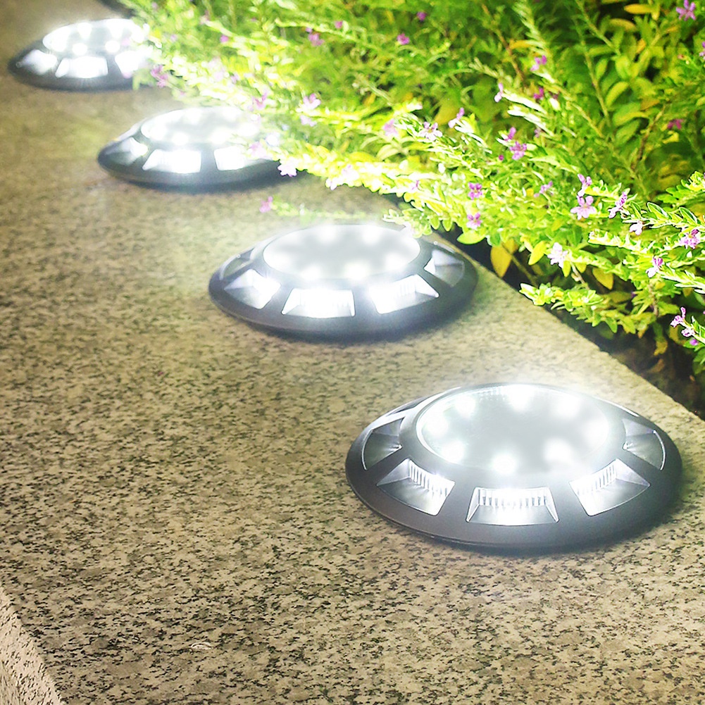 Mới Đèn LED 8 + 8 Bóng Năng Lượng Mặt Trời Chiếu Sáng Sân Vườn