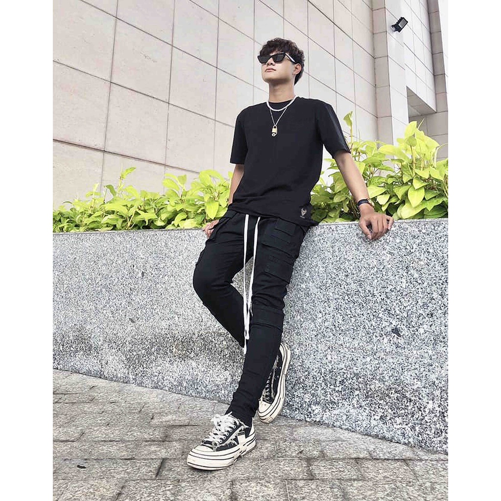 Quần Jogger phối đai Lexuza 0100