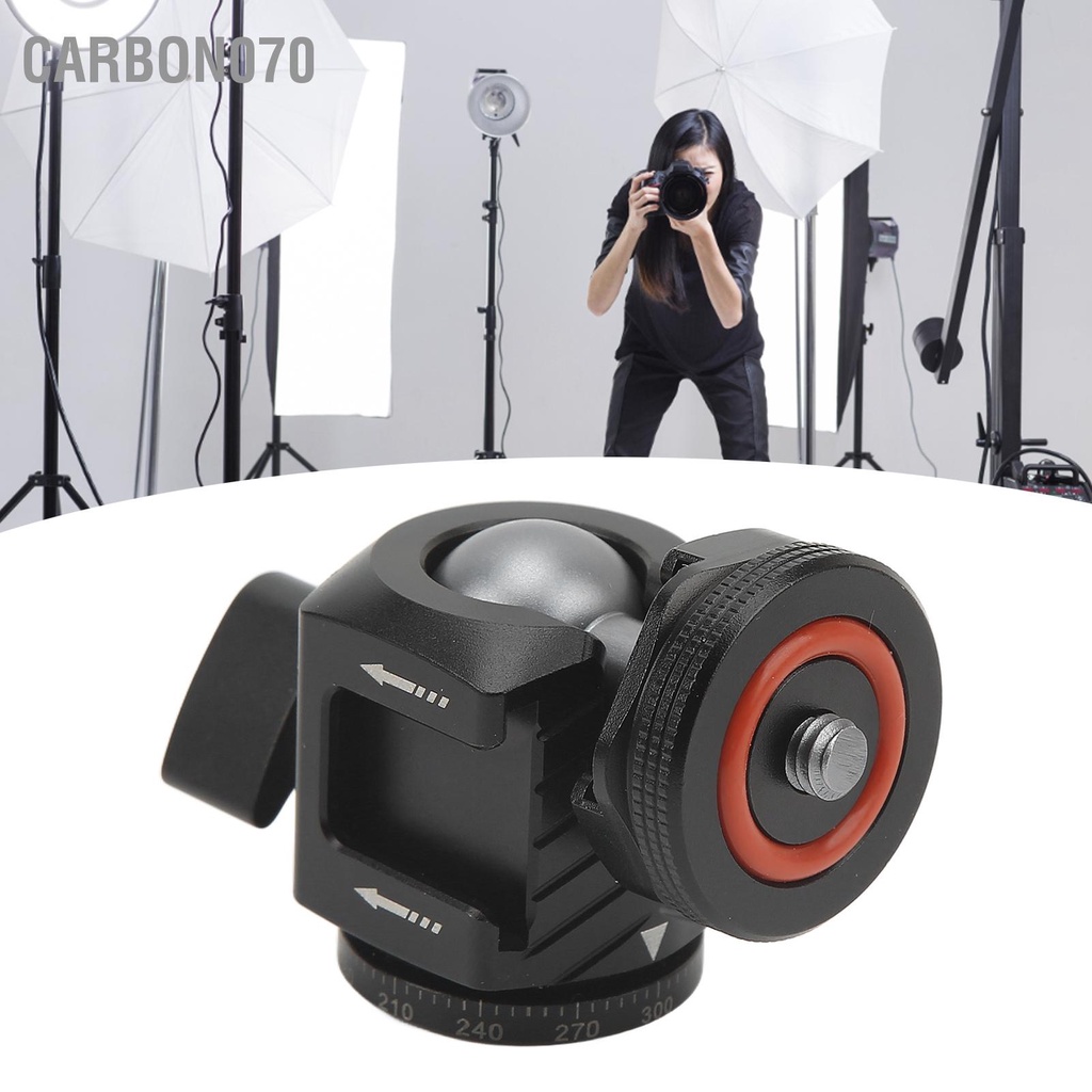 Đầu ball xoay 360 độ gắn chân máy ảnh Hợp kim nhôm 1 / 4in Giao diện trục vít Pan Tilt Ballhead để chụp ảnh