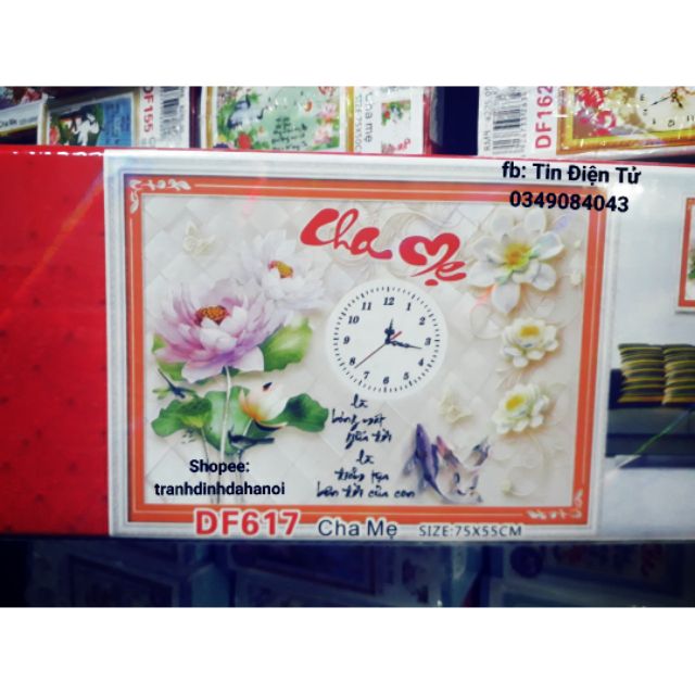 Tranh đính đá cha mẹ df617 ( 75 x 55)