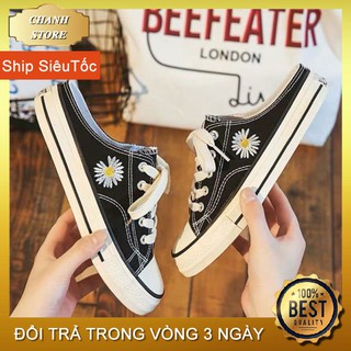Giày Nữ 💖FREESHIP📛 Sục Nữ Hình Hoa Cúc Siêu Hot, Giày Thể Thao Hàng Quảng Châu Cao Cấp