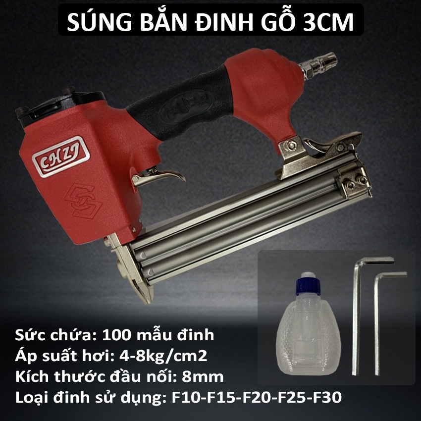Máy bắn đinh ghim thẳng dùng hơi, Súng bắn đinh, Súng bắn ghim, máy bắn đinh, súng bắn đinh gỗ dùng hơi đinh 3cm