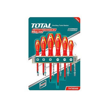Total - THTIS566 Bộ tuốc nơ vít (Tua vít) cách nhiệt 6 chi tiết