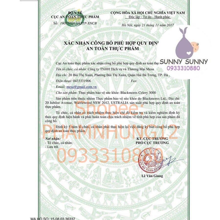 Viên Uống Celery Blackmores 3000mg (50 viên). | BigBuy360 - bigbuy360.vn