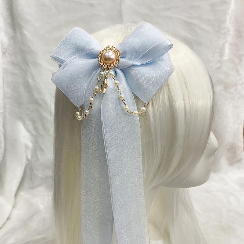 YASLC0004 - Phụ kiện tóc Lolita xanh da trời