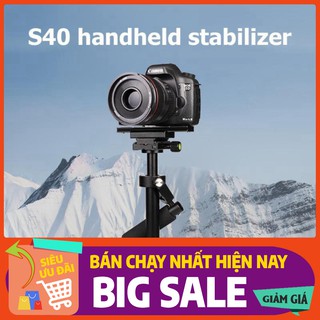 SAN PHẨM BÁN CHAY NHÂT Tay cầm chống rung cơ gimbal cơ S40 chống rung -Stabilizer Steadicam cho camera hành trình, hành 