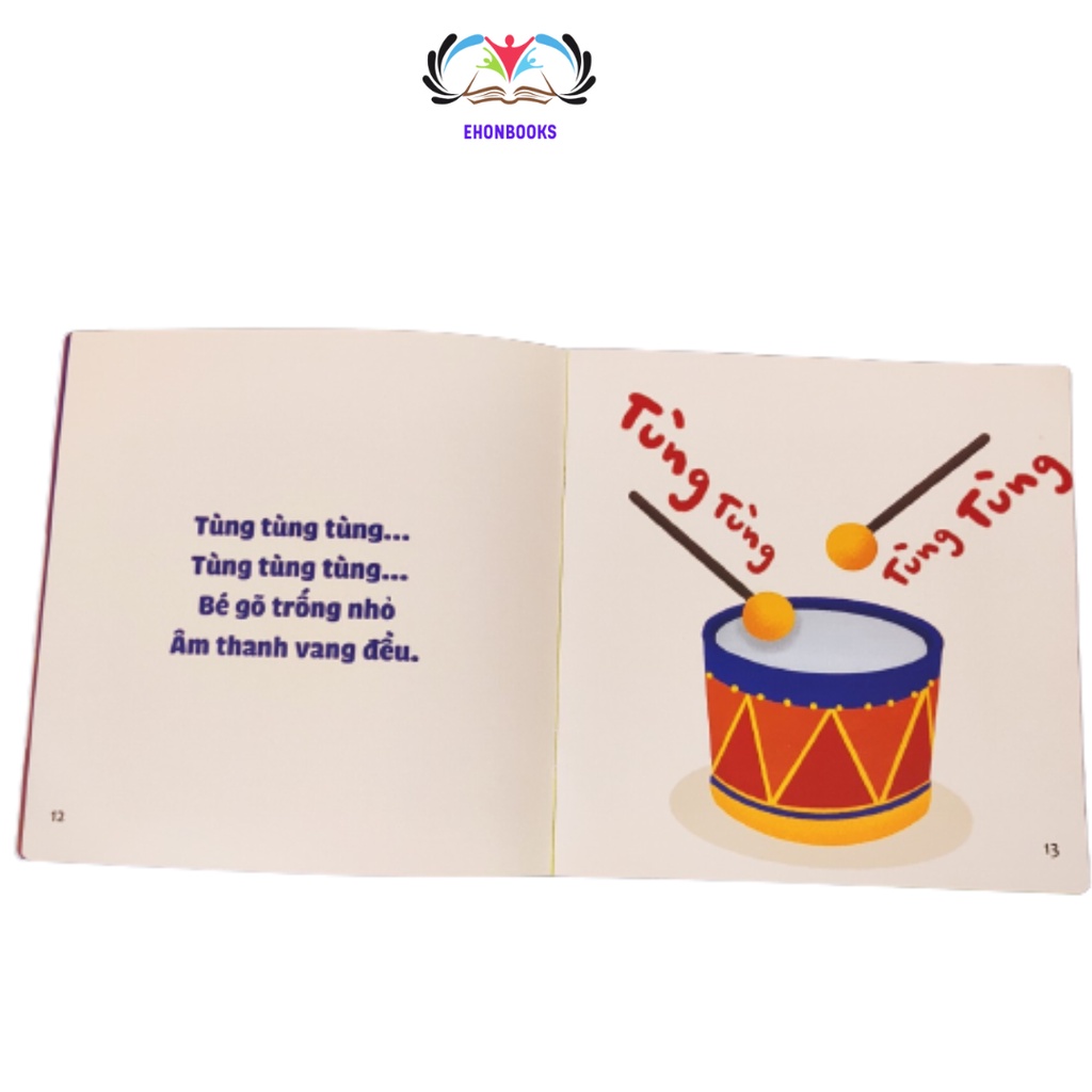 Sách ehon cho bé 0 3 tuổi – Ehon Âm thanh quanh bé “Tùng Tùng”