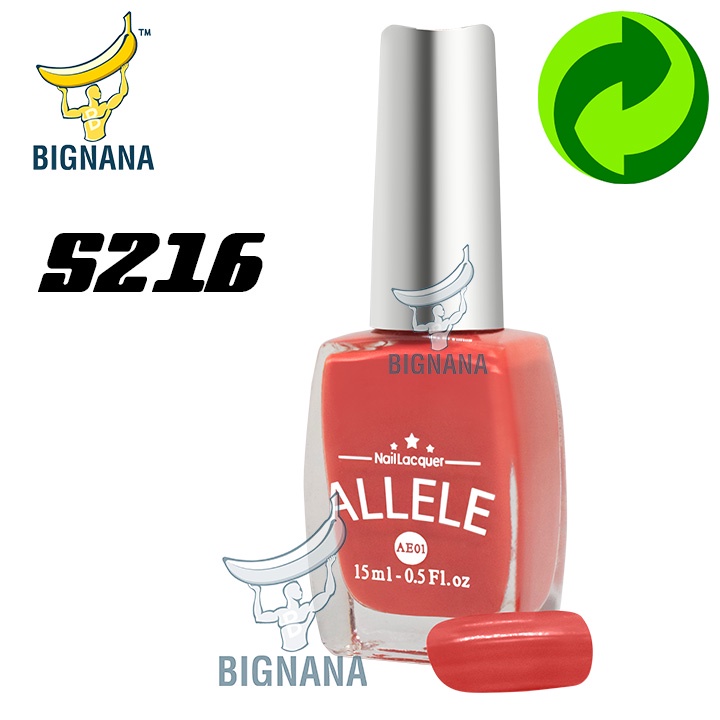 Các Tông Da Hồng, Ruốc, Mẫu Mới Sơn Móng Tay Allele - AE01 Chai 15ml An Toàn, Màu Sắc Đa Dạng