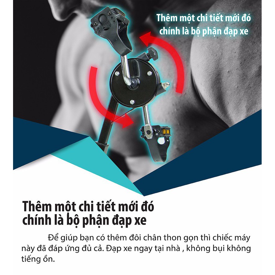 CHAIR - Máy tập cơ bụng đa năng NEW SIX PACK CARE phối hợp nhiều bài tập, thêm bộ bàn đạp đa năng