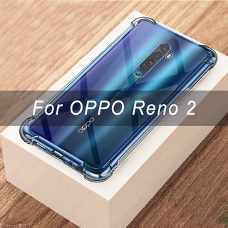 Ốp lưng Silicon dẻo trong, suốt chống sốc 4 góc cho Oppo Reno 2 / reno 2f / 2Z loại 1