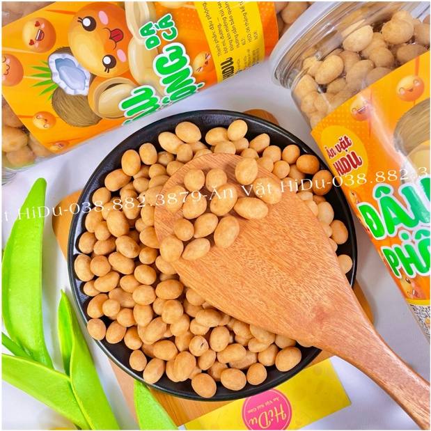 Đậu phộng da cá nước cốt dừa mix vị phô mai hủ pet 500gr