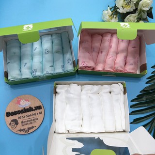 Khăn sữa sợi tre 3 lớp mipbi