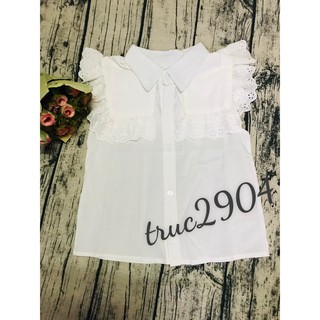 Áo sơ mi phối ren thủy thủ -ma47